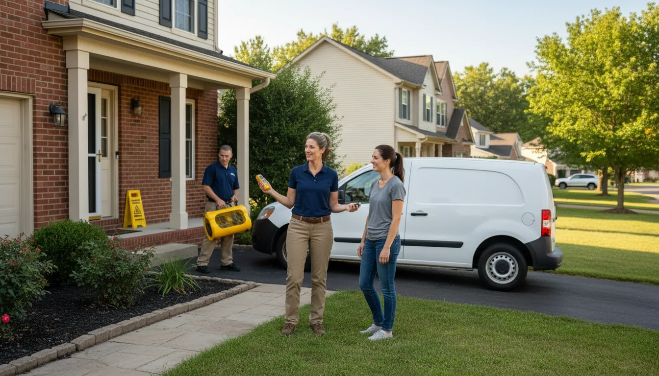 Residential water damage restoration in Hinton, WV